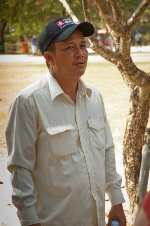 Phol our local guide in Phnom Penh. He was 6 when it began and was sent away from home to the rice f